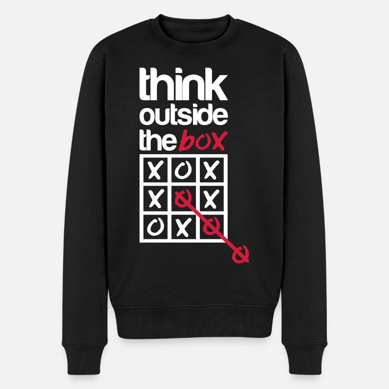 Think outside the box - Pull Premium bio Homme - noir