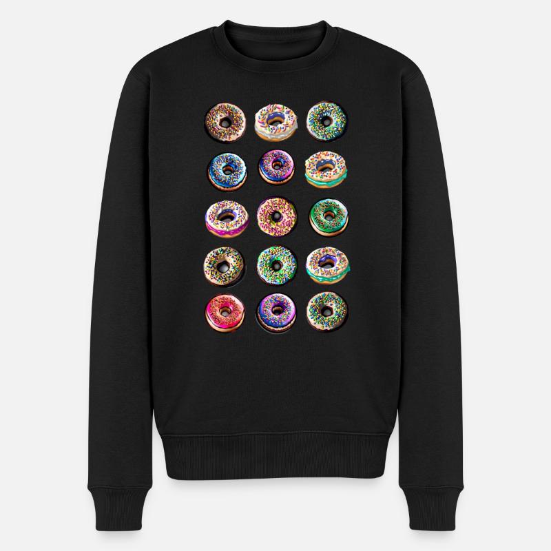 Donuts Humor Design - Pull Premium bio Homme - noir