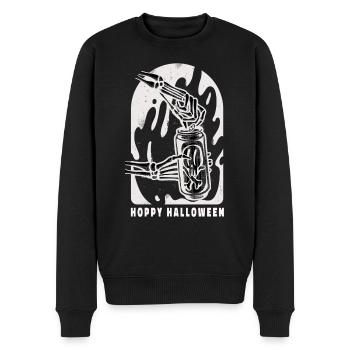 Beer Toast Hoppy Halloween - Pull Premium bio Homme - noir - Devant - Nico (187cm)