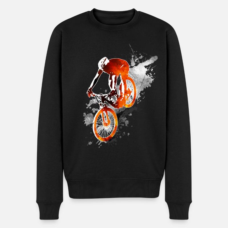 Bike - Männer Premium Bio Pullover - Schwarz