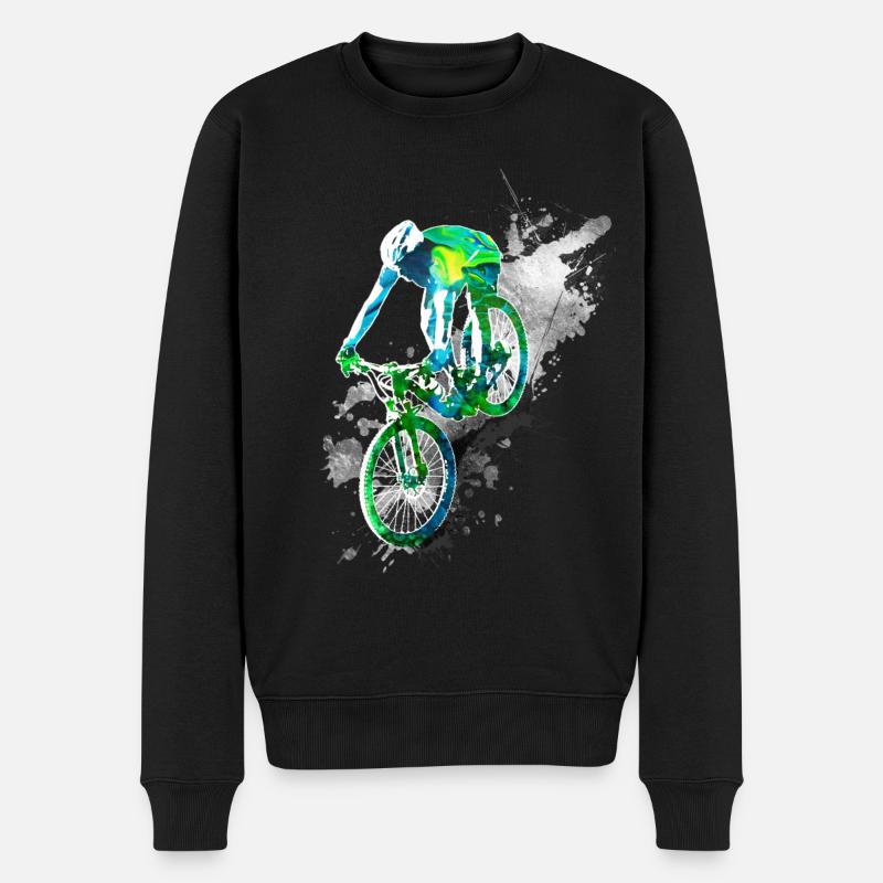 Downhill action - Pull Premium bio Homme - noir