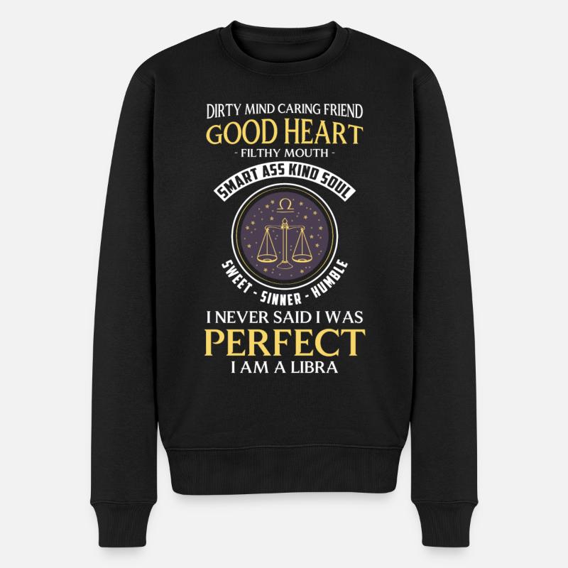 Balance Astrologie Superstition Ciel - Pull Premium bio Homme - noir