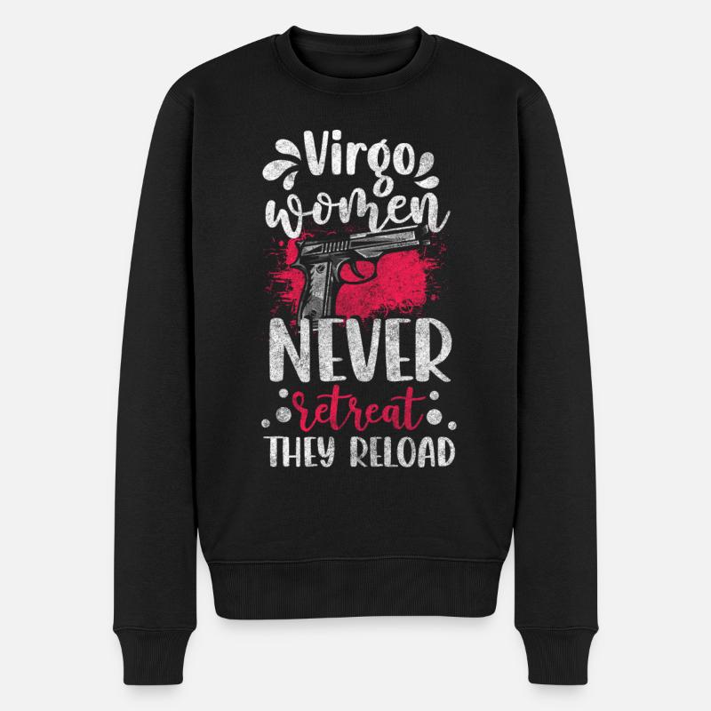 Tierkreiszeichen Horoskop Eigenschaften - Männer Premium Bio Pullover - Schwarz