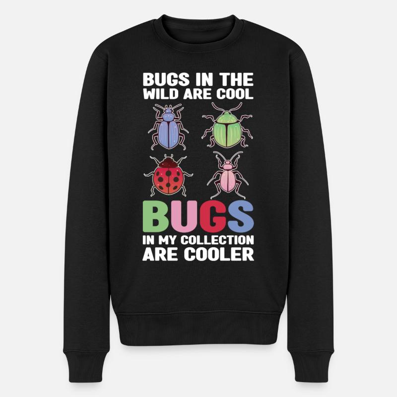 Insekten sammeln | Entomologen Insekt Geschenkidee - Männer Premium Bio Pullover - Schwarz