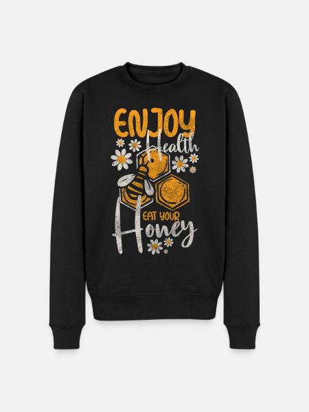 Bee Nature Insect - Men's Premium Organic Jumper - black