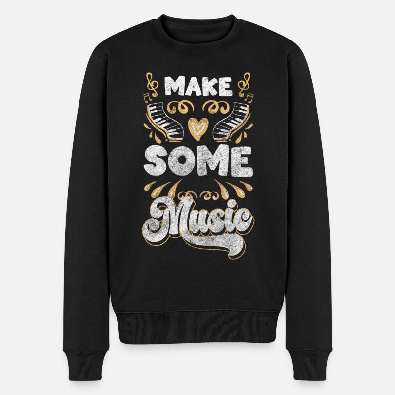 Fan de concert de musique - Pull Premium bio Homme - noir