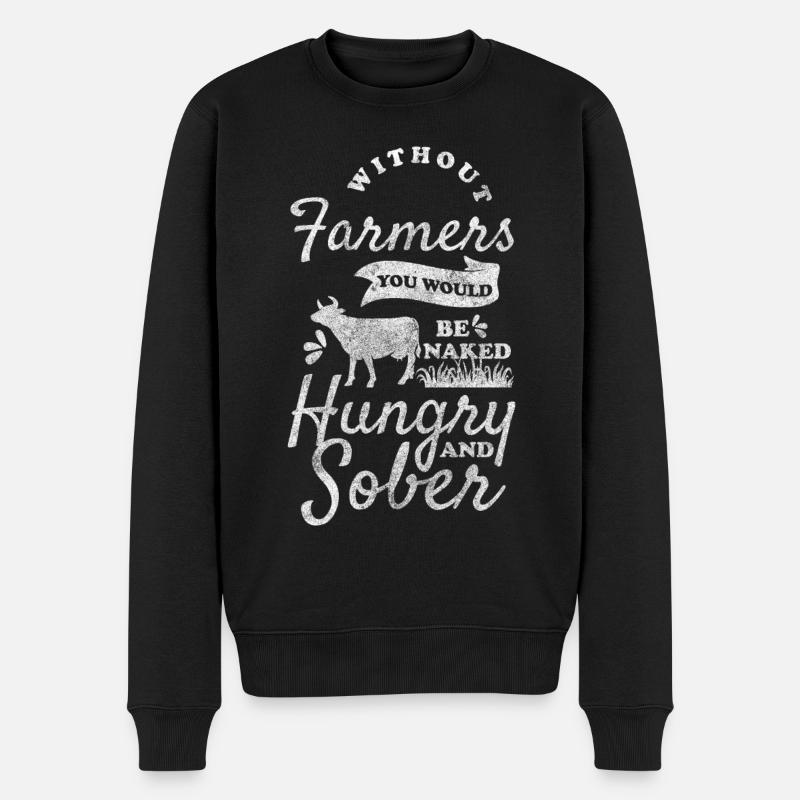 Tracteur de carrière agricole - Pull Premium bio Homme - noir