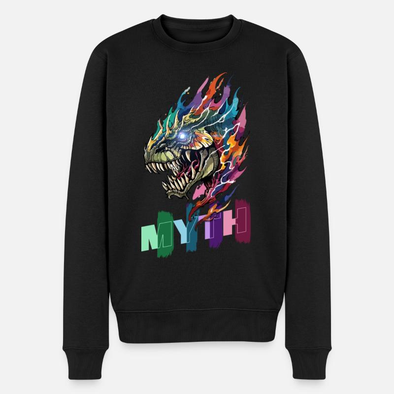 Mythical Creature - Embrasser l’inconnu - Pull Premium bio Homme - noir