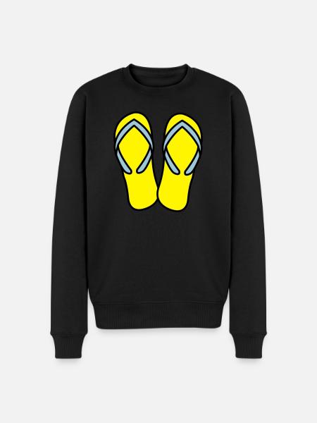 flip flops 02 - Men's Premium Organic Jumper - black