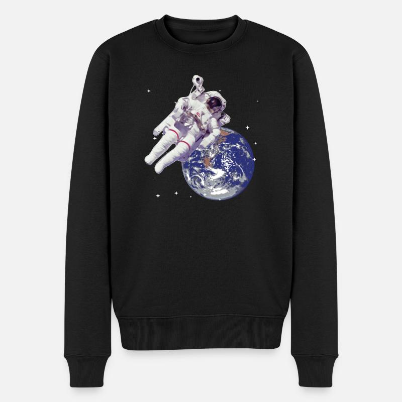 Astronaute dans l'espace - Pull Premium bio Homme - noir