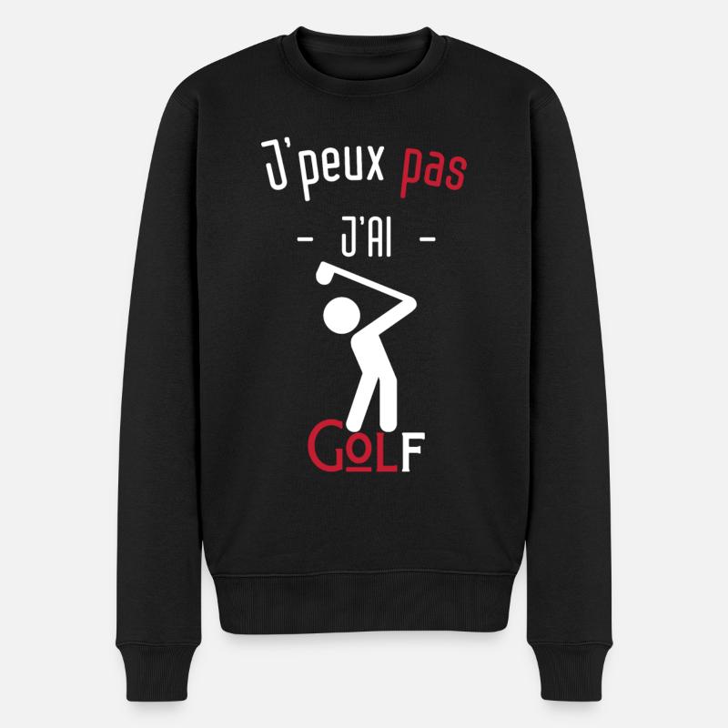 J'peux pas j'ai golf - Pull Premium bio Homme - noir
