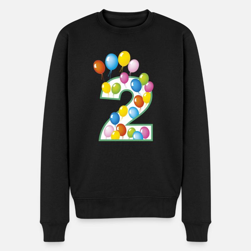 zweiter Geburtstag 2 - Männer Premium Bio Pullover - Schwarz