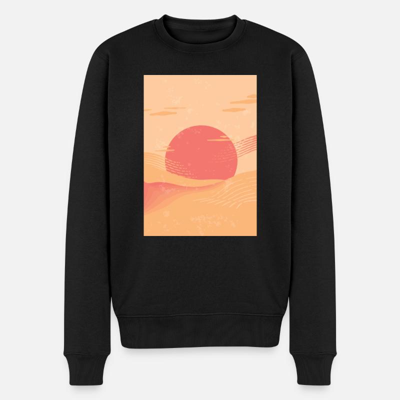 Coucher de soleil - Pull Premium bio Homme - noir