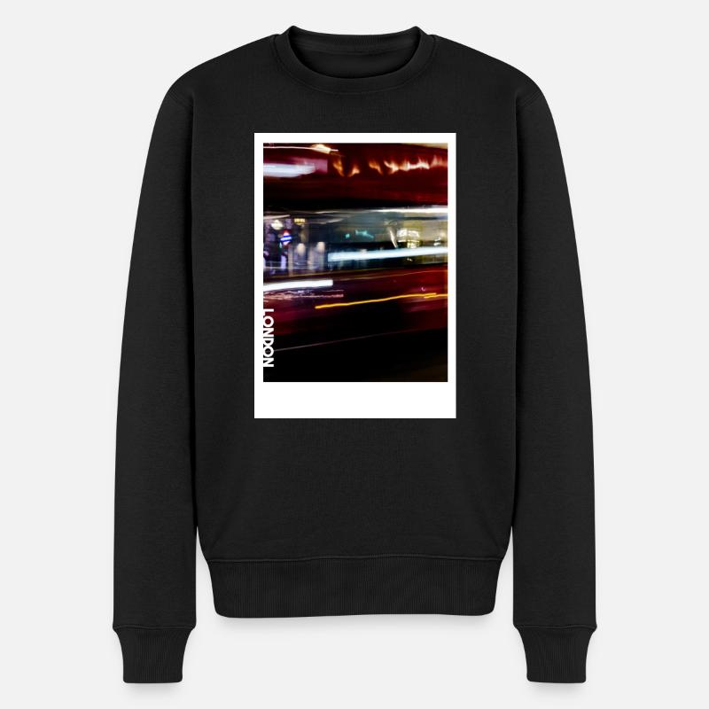 London Design - Männer Premium Bio Pullover - Schwarz