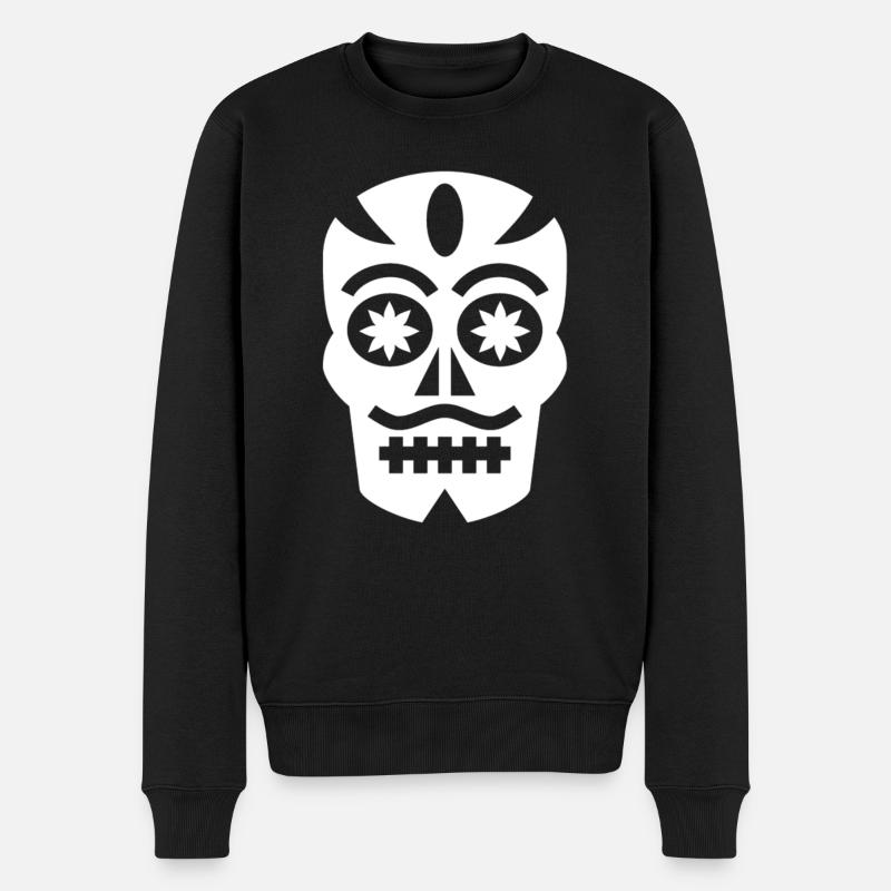 calavera-mexique - Pull Premium bio Homme - noir