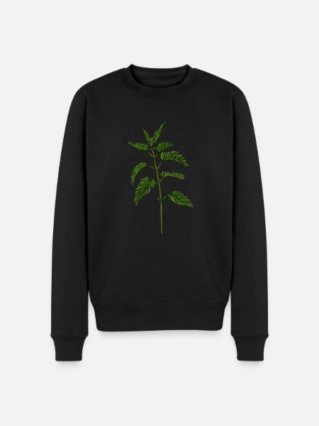 nettle - Men's Premium Organic Jumper - black