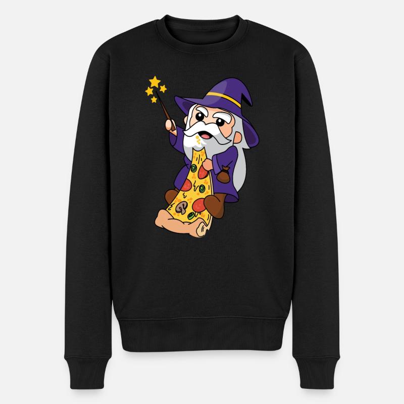 Assistant Pizza - Pull Premium bio Homme - noir