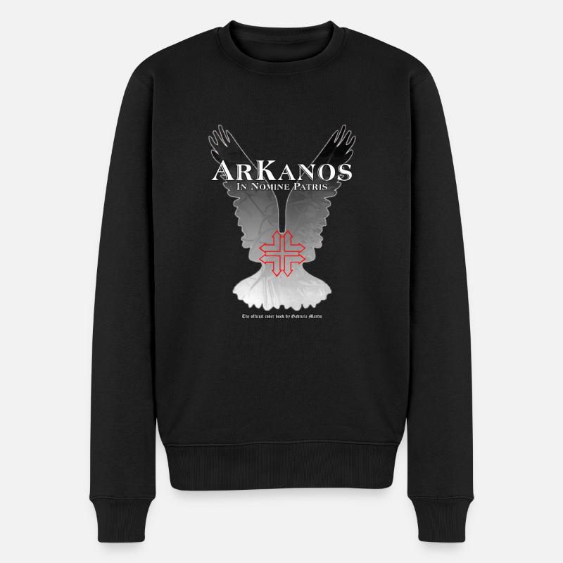 ArKanos In Nomine Patris - Männer Premium Bio Pullover - Schwarz