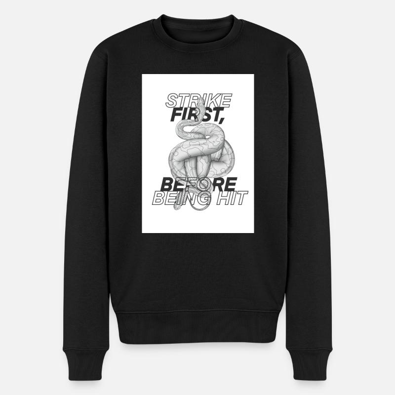 Serpent noir - Pull Premium bio Homme - noir