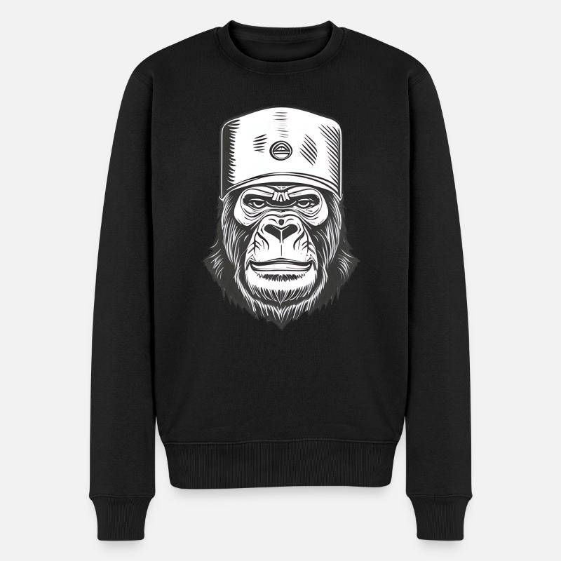 Gorille - Pull Premium bio Homme - noir