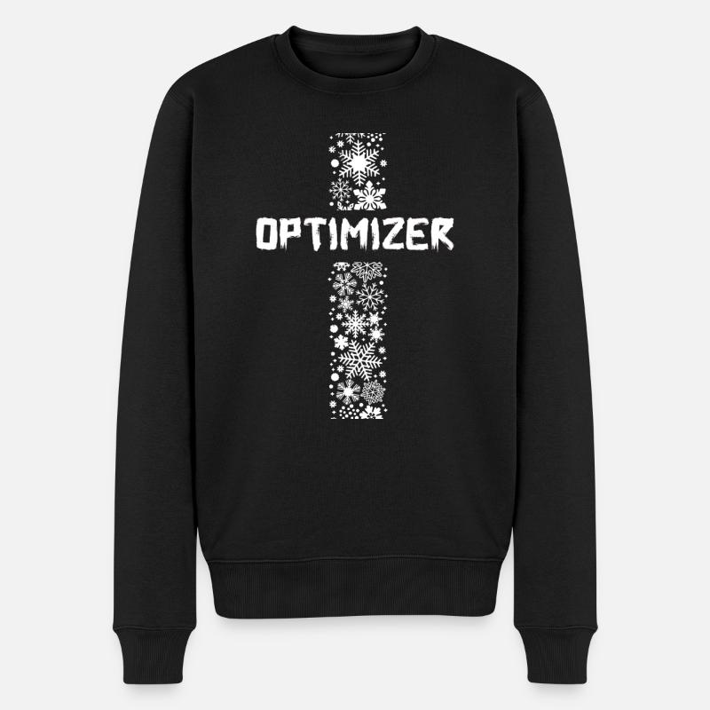 OPTIMIZER D58 4 - Men's Premium Organic Jumper - black