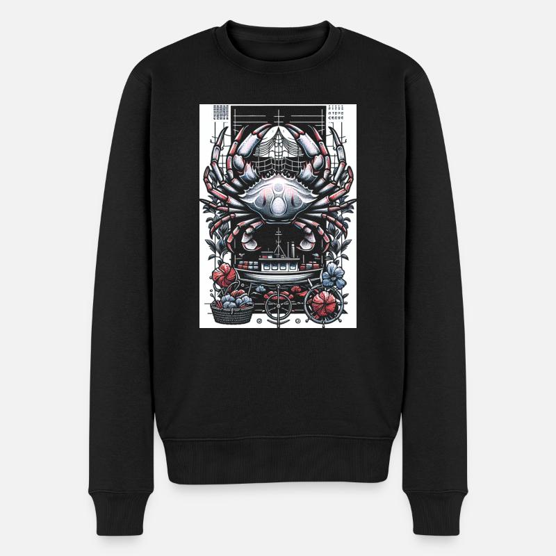 Crabbing Crew 13 - Männer Premium Bio Pullover - Schwarz
