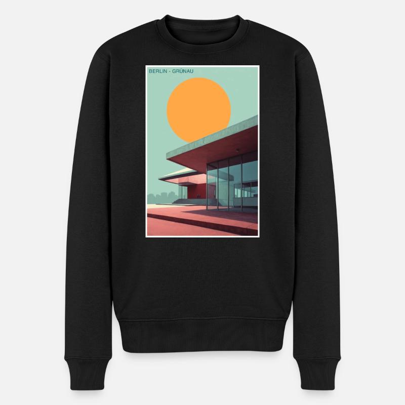 Berlin Grünau - Männer Premium Bio Pullover - Schwarz