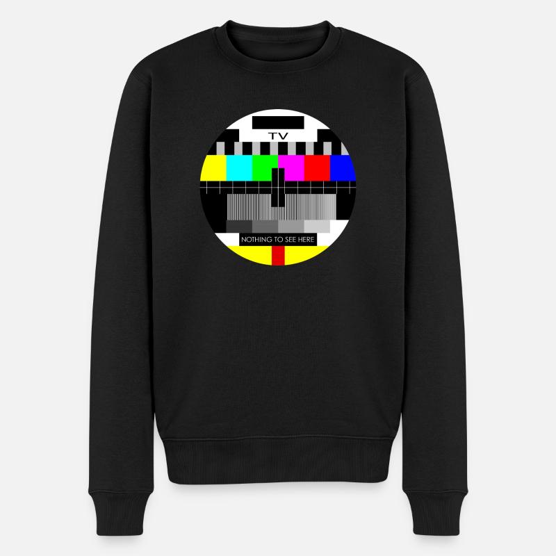 Testbild - Männer Premium Bio Pullover - Schwarz