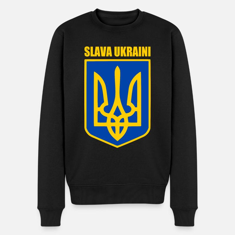 Slava ukraini - Pull Premium bio Homme - noir