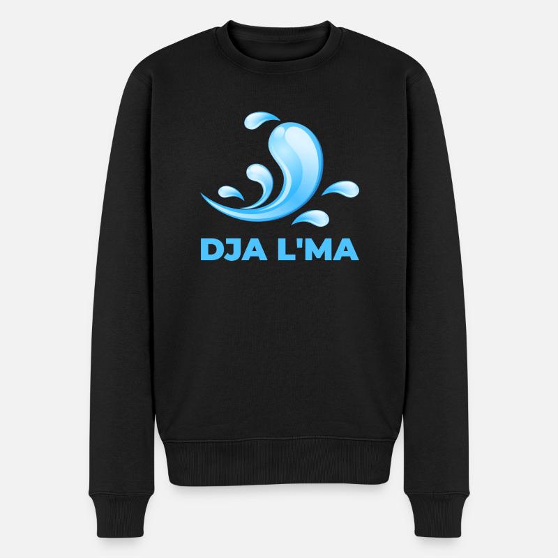Dja l'ma - Männer Premium Bio Pullover - Schwarz