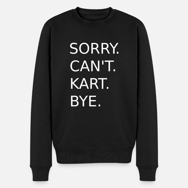 Pardon. Ne. Kart. Au revoir. - Pull Premium bio Homme - noir