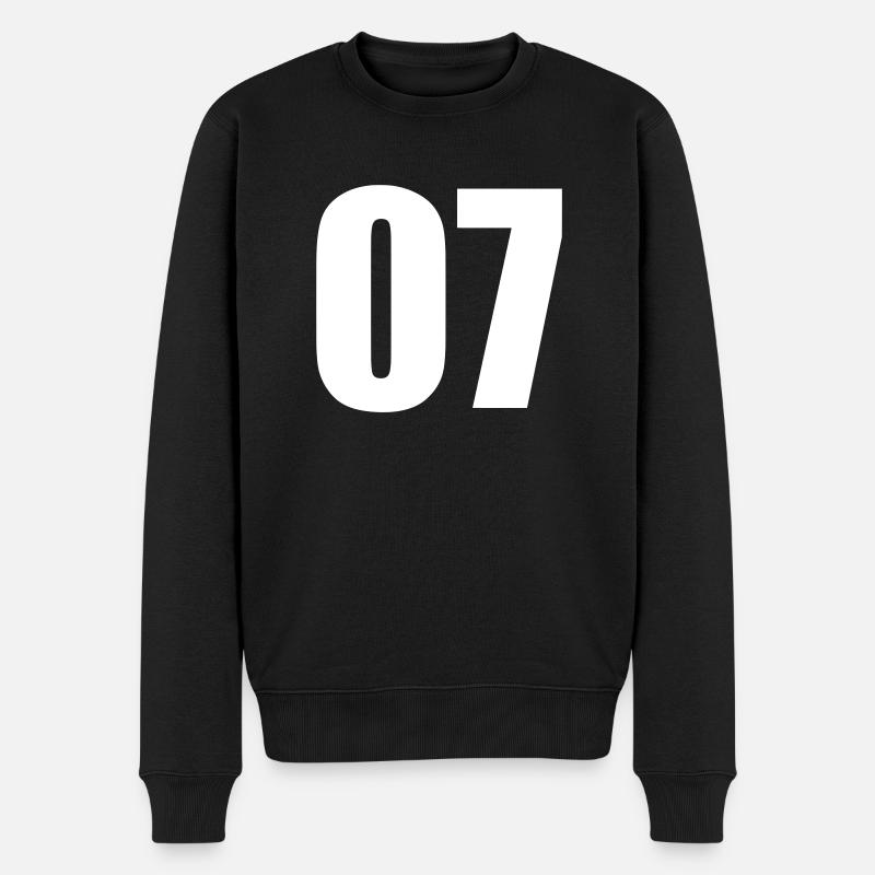 07 - Männer Premium Bio Pullover - Schwarz