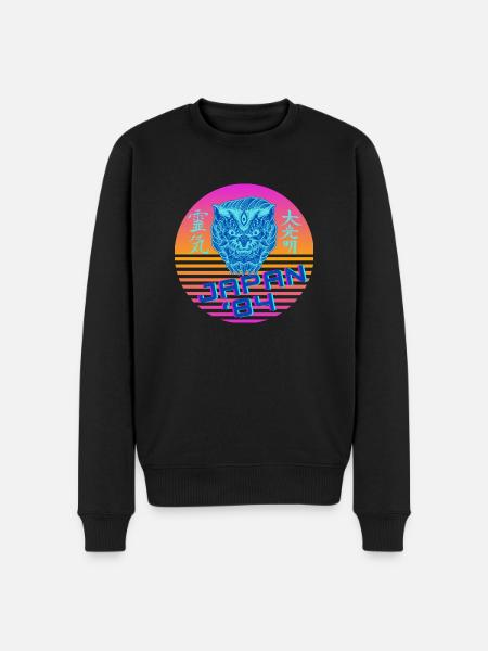 Japan Lion 1984 - Men's Premium Organic Jumper - black