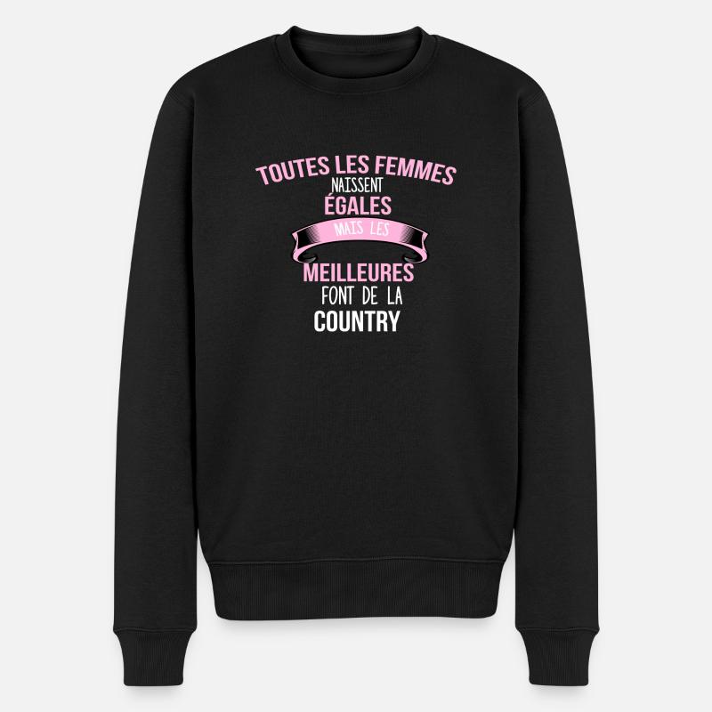 country cadeau humour - Pull Premium bio Homme - noir