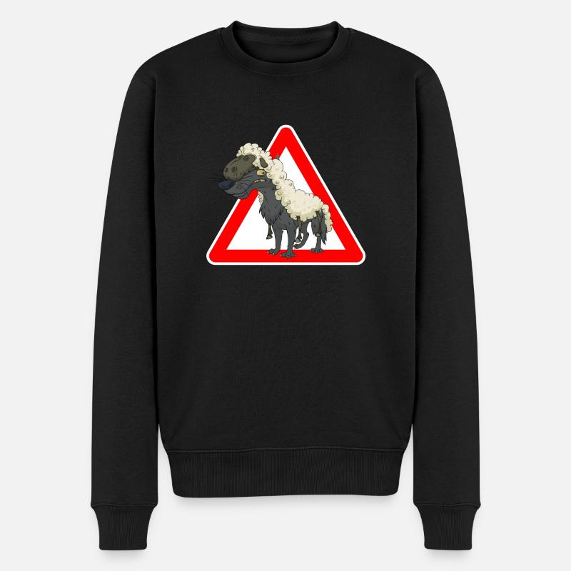 loup - Pull Premium bio Homme - noir