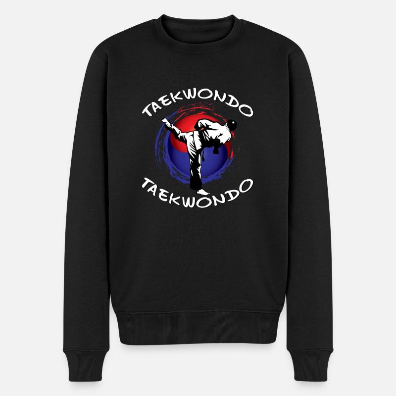 Taekwondo - Männer Premium Bio Pullover - Schwarz
