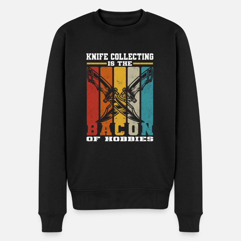 Antike Messer - Männer Premium Bio Pullover - Schwarz