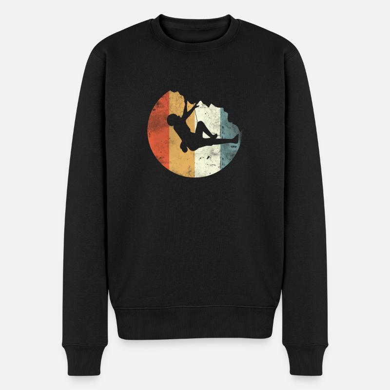 Gift climber boulderer climbing bouldering - Men's Premium Organic Jumper - black