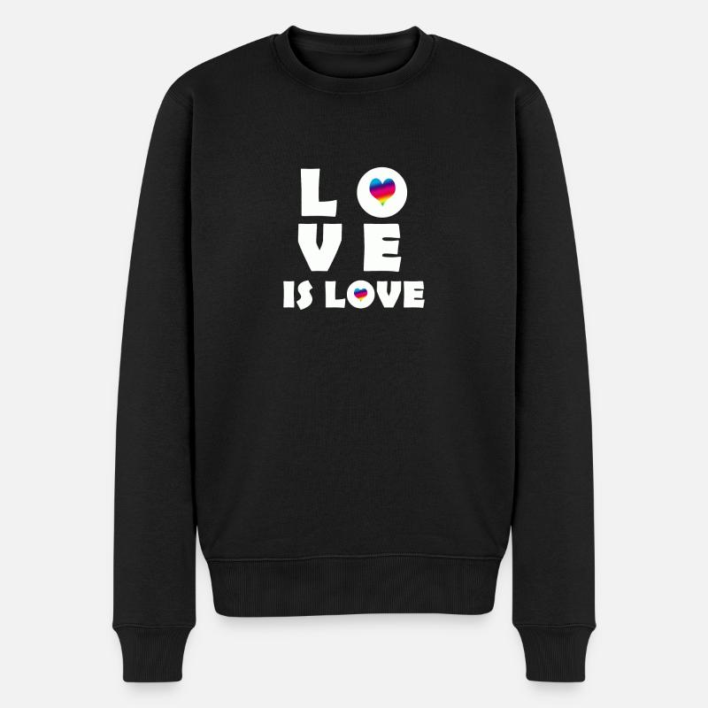 Revolution Gay Pride Lesbian CSD LGBT Homo Queer - Männer Premium Bio Pullover - Schwarz