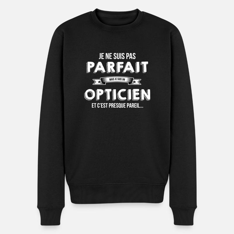 Opticien - Pull Premium bio Homme - noir