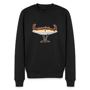 Spätzle midd Soß - Männer Premium Bio Pullover - Schwarz - Vorne - Nico (187cm)