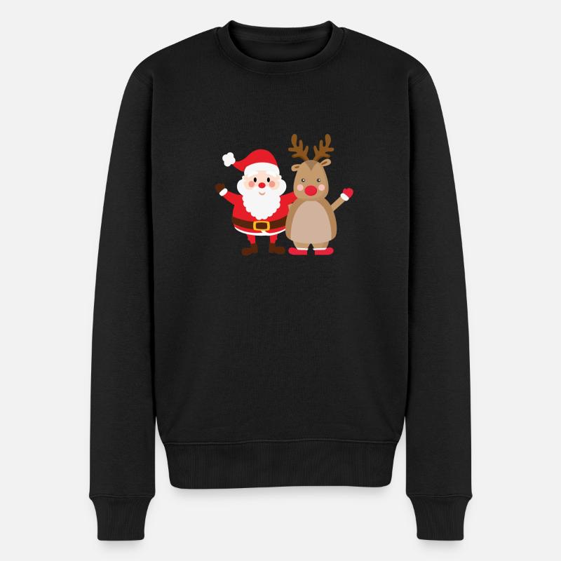 rudolph père noël - Pull Premium bio Homme - noir