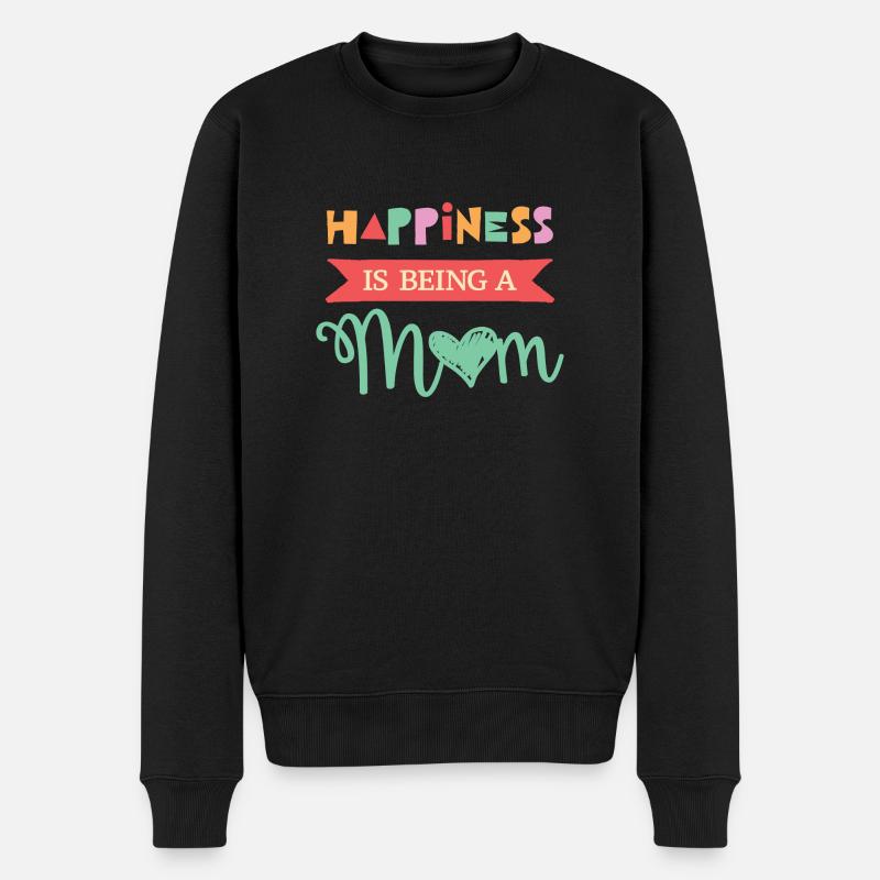 Heureusement, il est d'être une maman. - Pull Premium bio Homme - noir