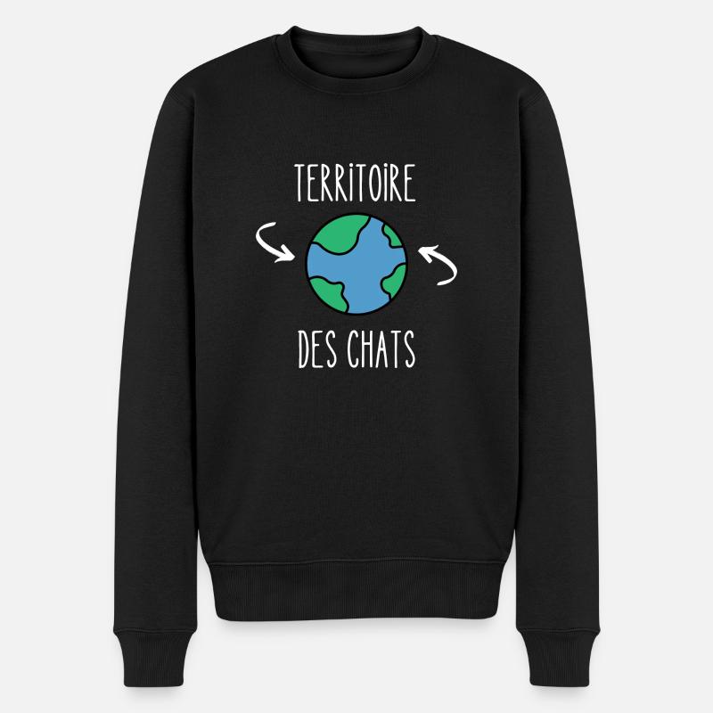 territoire des chats - Pull Premium bio Homme - noir
