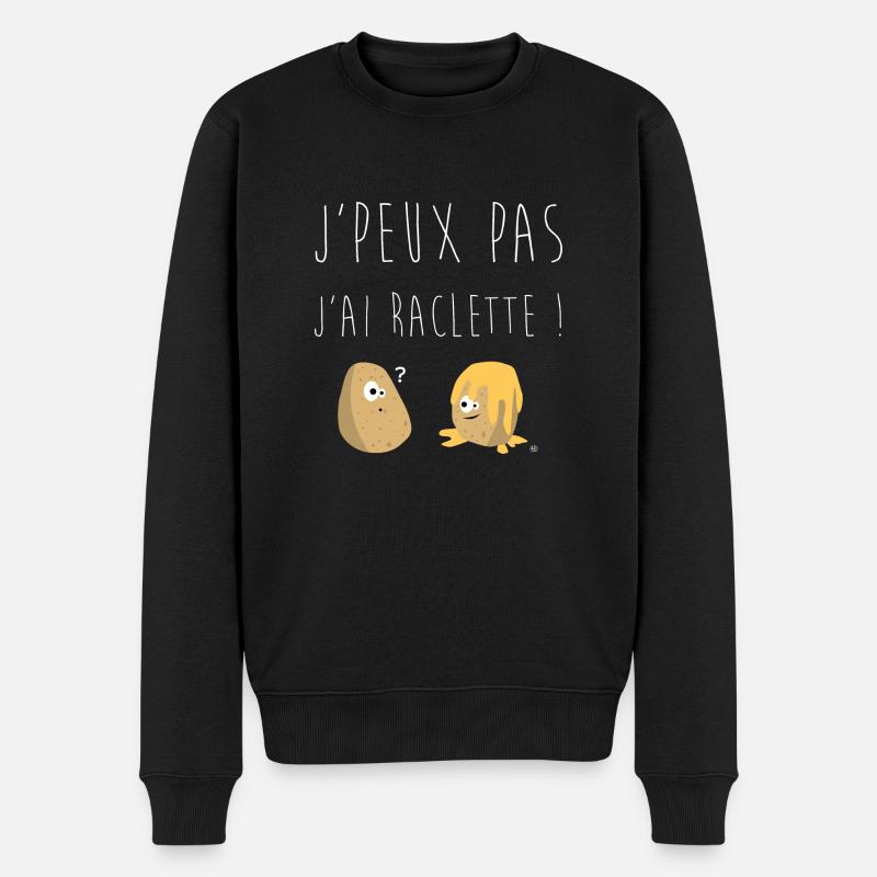 J'peux pas j'ai raclette - Pull Premium bio Homme - noir