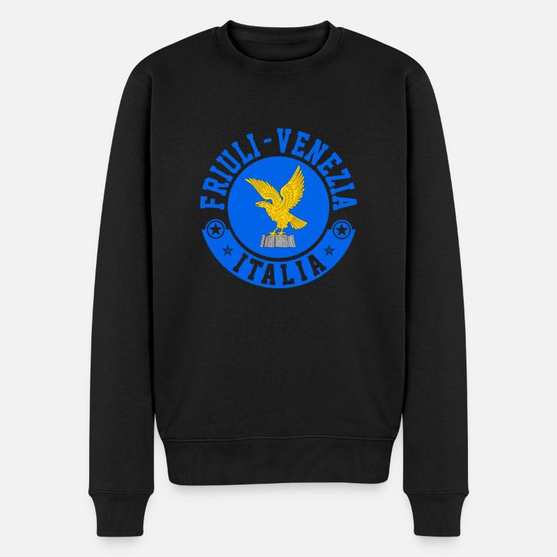 Friuli Venezia Italy - Männer Premium Bio Pullover - Schwarz