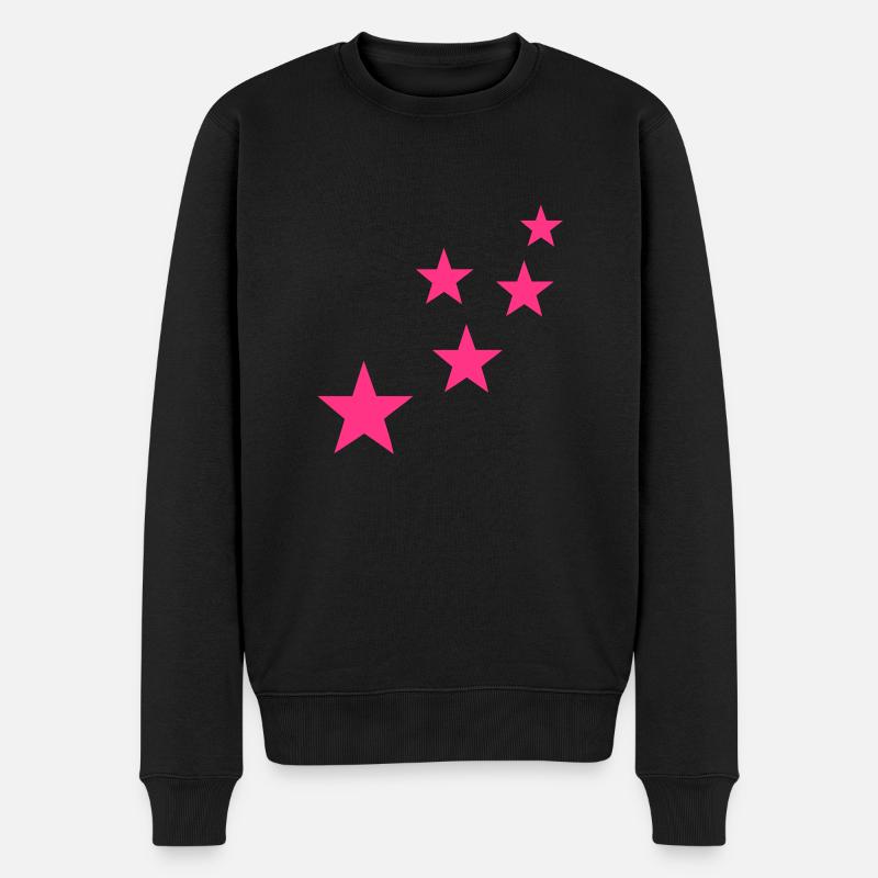 stars - Männer Premium Bio Pullover - Schwarz