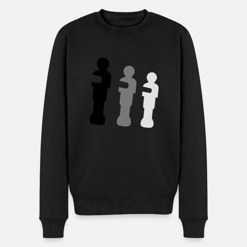 kicker - Männer Premium Bio Pullover - Schwarz