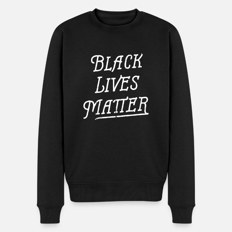 Les vies noires comptent - Pull Premium bio Homme - noir