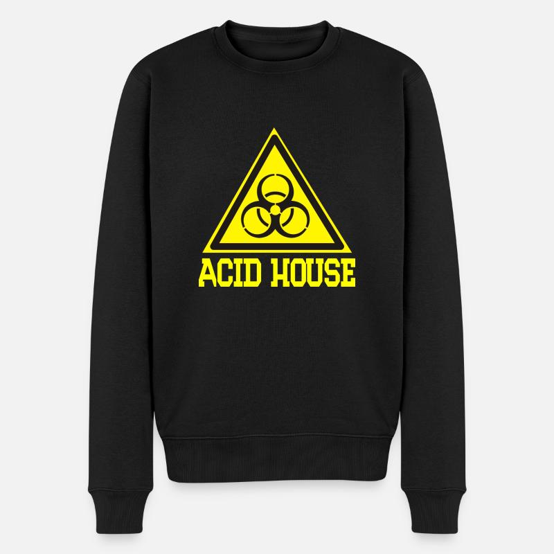 maison acide - Pull Premium bio Homme - noir